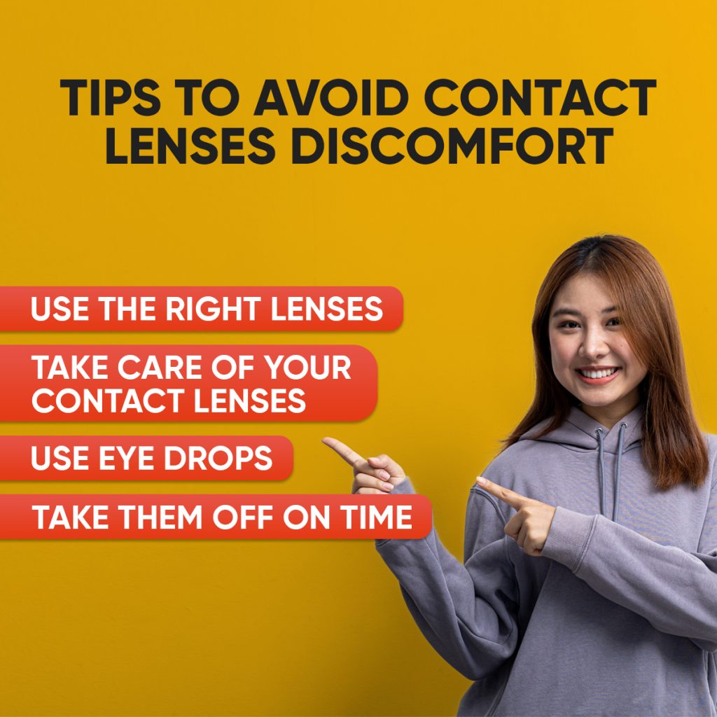 4 Simple Tips To Avoid Contact Lenses Discomfort